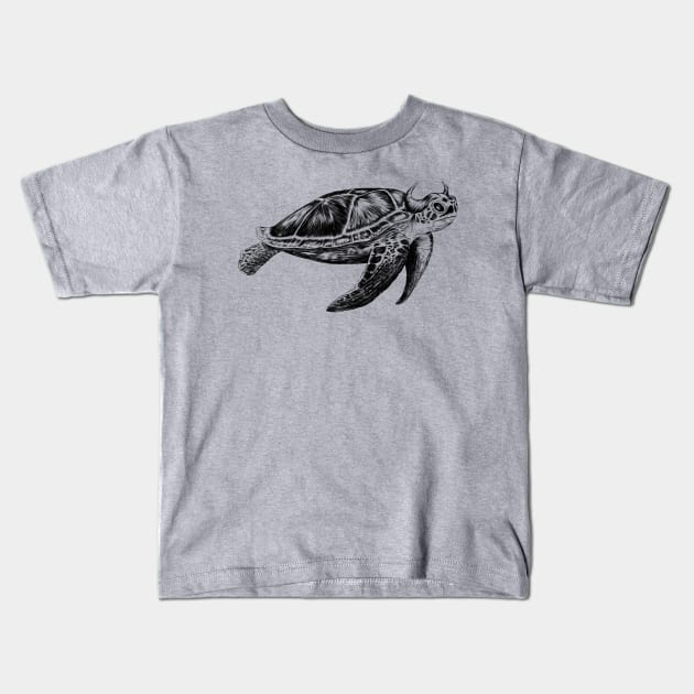 Sea buffalo Kids T-Shirt by Ndanceart